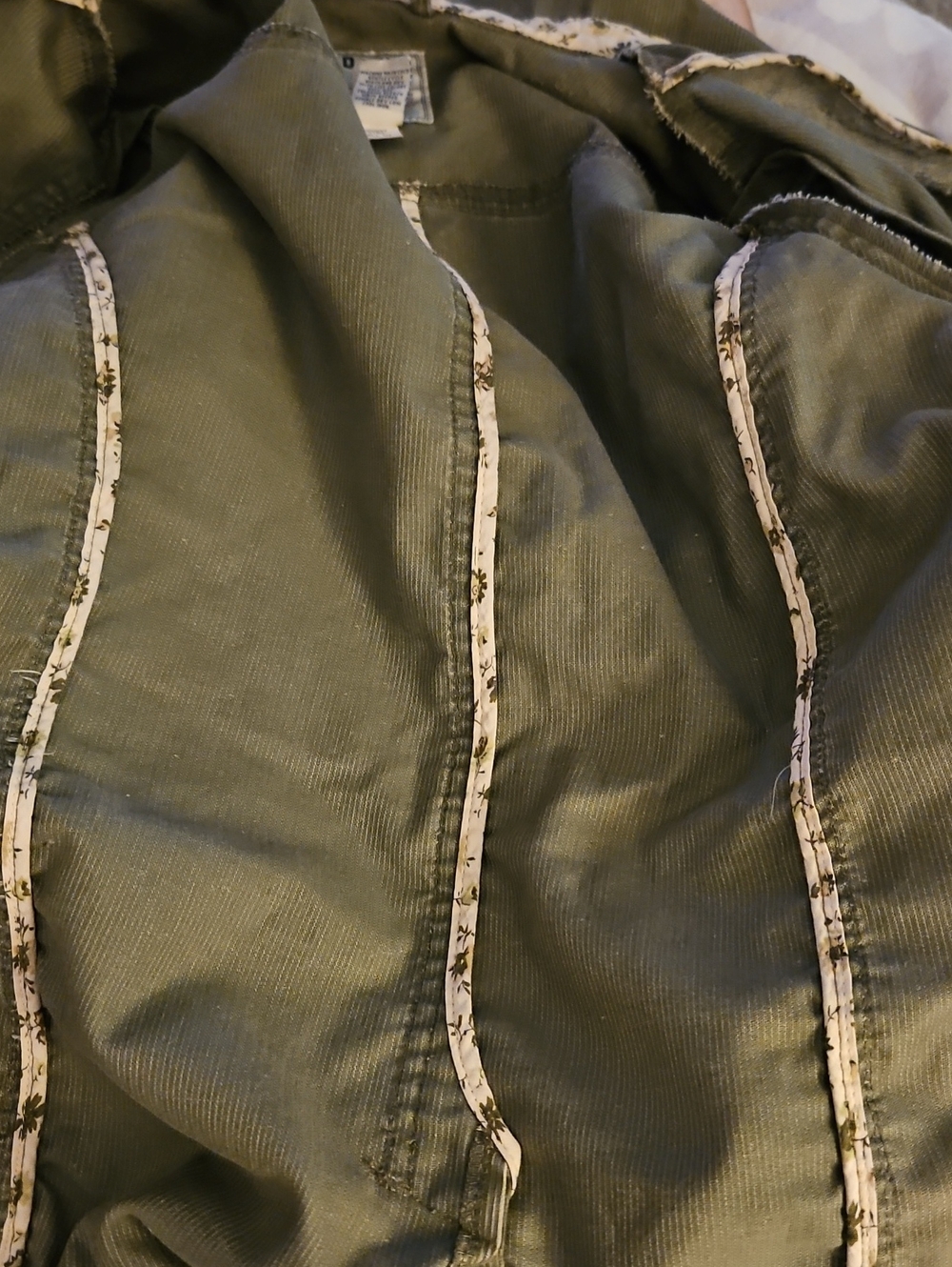 OLD NAVY 2004 Gray Button-Front Corduroy Grunge Blazer Jacket - Picture 12 of 12